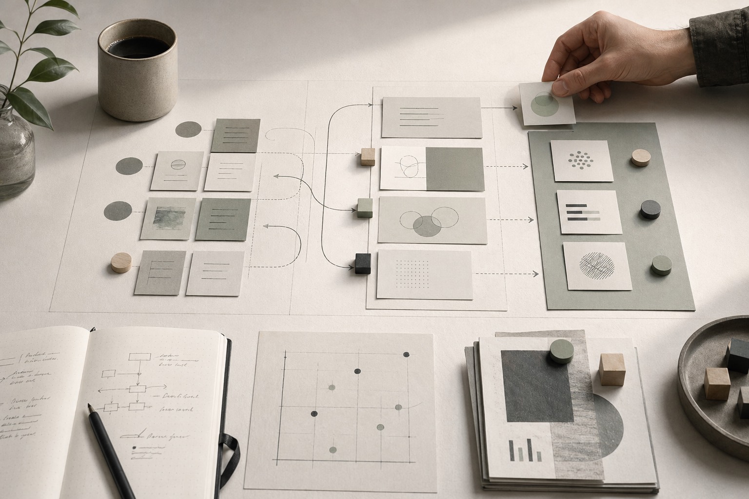 Abstrakte Visualisierung zur Identifikation von KI-Use-Cases