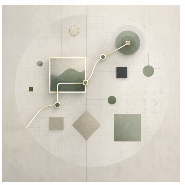 Abstrakte Visualisierung fuer die Identifikation von KI-Use-Cases